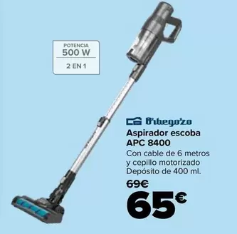 Orbegozo - Aspirador Escoba APC 8400