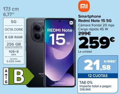 Xiaomi - Smartphone Redmi Note 15 5g