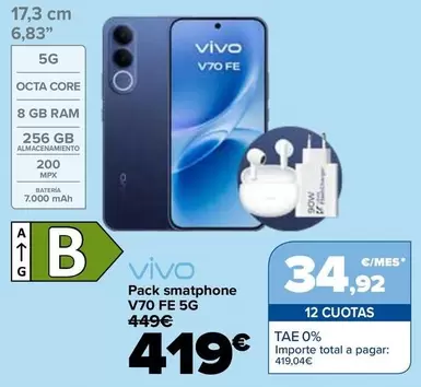Vivo - Pack Smatphone V70 FE 5g