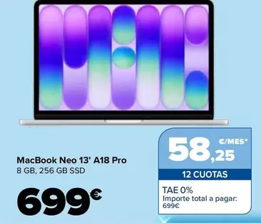 Apple - MacBook Neo 13’ A18 Pro