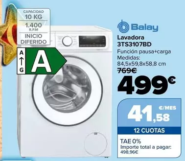 Balay - Lavadora 3TS3107BD