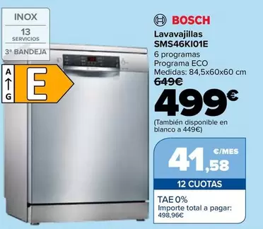 Bosch - Lavavajillas SMS46KI01E