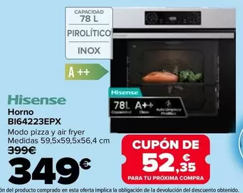 Hisense - Horno BI64223EPX