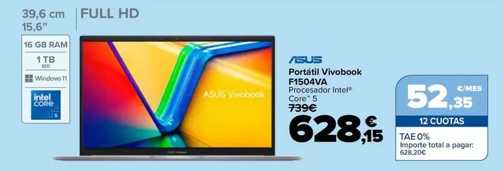 Asus - Portátil Vivobook F1504VA