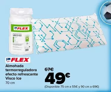 Flex - Almohada Termorreguladora Efecto Refrescante Visco Ice