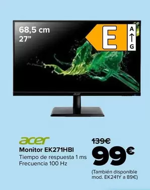 Acer - Monitor EK271HBI