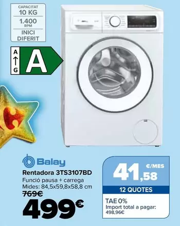 Balay - Lavadora 3TS3107BD