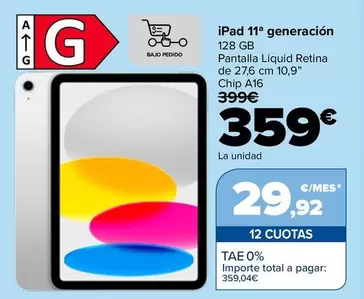 Apple - iPad 11a Generacion