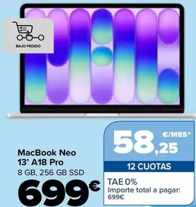 Apple - Macbook Neo 13' A18 Pro
