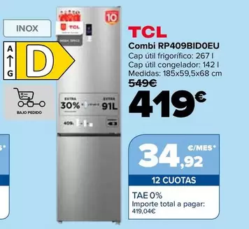 TCL - Combi RP409BID0EU