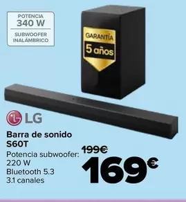 LG - Barra De Sonido S60T
