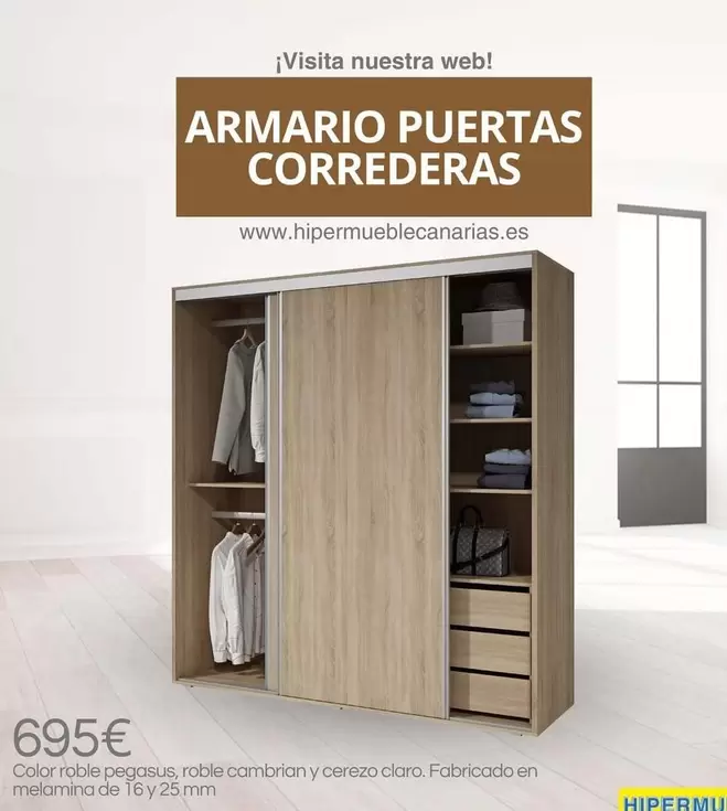 Cerezo - Armario Puertas Correderas