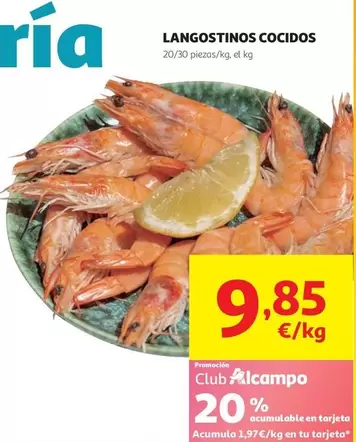 Langostinos Cocidos