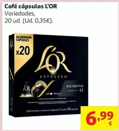 Cafe Capsulas Ristretto I11 L'Or 20 Uds 104 G