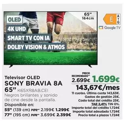 Sony - Televisor Oled