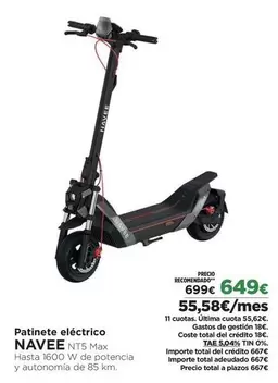 Última - Patinete Eléctrico Ntw Max