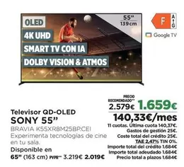 Sony - Televisor Qd-Oled