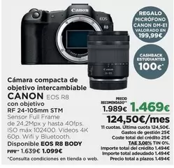 Canon - Cámara Compacta De Objetivo Intercambiable