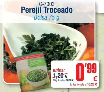 Perejil Troceado