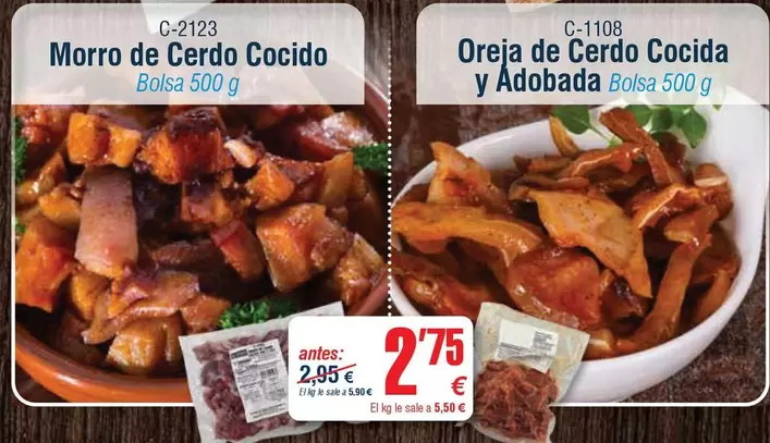 Morro De Cerdo Cocido Y Adobada
