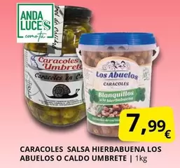 umbretum - Caracoles Salsa Hierbabuena Los Abuelos O Caldo