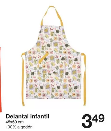 Zeeman - Delantal Infantil 100% Algodón