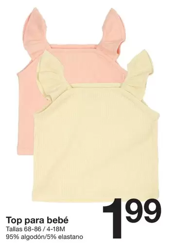 Zeeman - Top Para Bebé 95% Algodón/5% Elastano