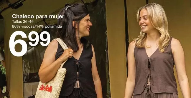 Zeeman - Chaleco Para Mujer 86% Viscosa/14% Poliamida