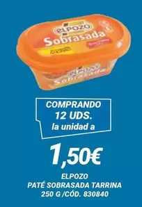 Elpozo - Pate Sobrasada Tarrina
