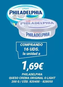 Philadelphia - Queso Crema Original O Light