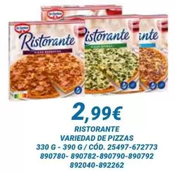 Ristorante - Variedad De Pizzas