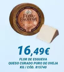 Flor de Esgueva - Queso Curado Puro De Oveja