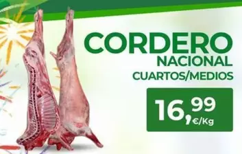 Cordero Nacional Cuartos/Medios