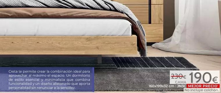 Mondo Convenienza - Cama Natural Rayado | Bocamina JN3C