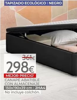 Canape Abatible Con Almacenaje