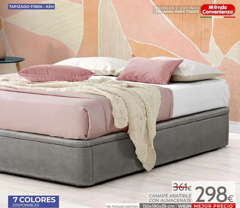 Canapé Abatible Con Almacenaje