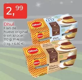 Dhul - Flan De Huevo Original O Sin Azúcar