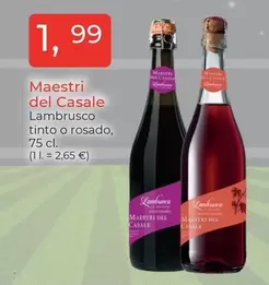 Maestri Del Casale - Lambrusco Tinto O Rosado