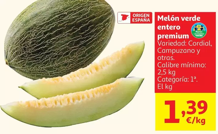 Melon Verde Entero Premium