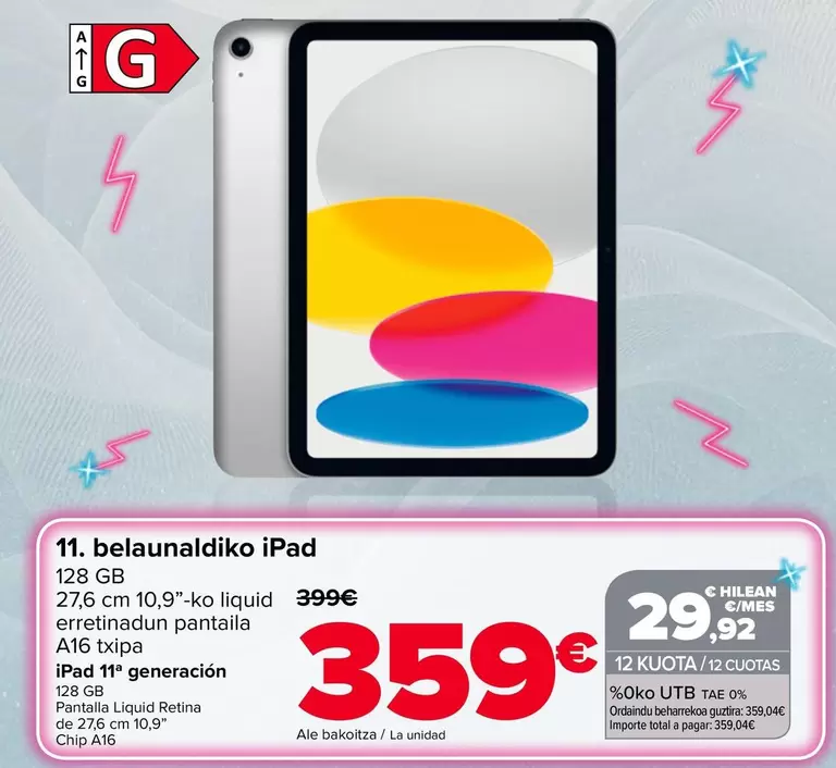 Apple - Ipad 11a Generacion