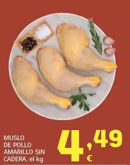 Muslo De Pollo Amarillo Sin Cadera