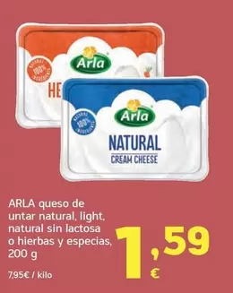 Arla - Queso De Untar Natural, Light, Natural Sin Lactosa O Hierbas Y Especias