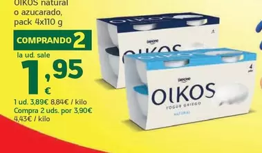 Danone - Oikos Natural O Azucarado
