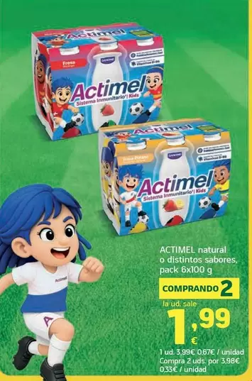 Actimel - Natural O Distintos Sabores