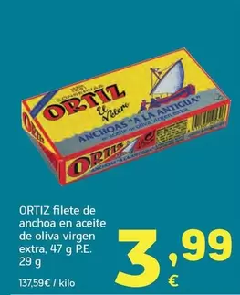 Ortiz - Filete De Anchoa En Aceite De Oliva Virgen Extra