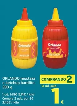 Orlando - Mostaza O Ketchup Barrilito