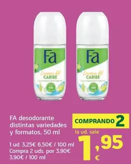Fa - Desodorante Distintas Variedades Y Formatos