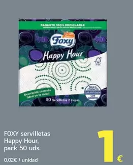 Foxy - Servilletas Happy Hour