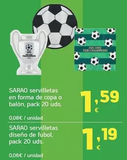 Serrano Servilletas En Forma De Copa O Balon
