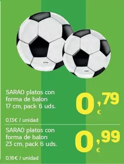 Platos Con Forma De Balon